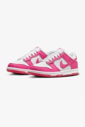 Nike Dunk Sneaker - White + Laser Fuchsia EU35.5 Kids