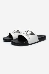 EA7 Emporio Armani Pantoletten - White + Black EU42 Herren