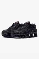 Nike Shox TL Sneaker - Black + Metallic Hematite + Max Orange EU38 Damen
