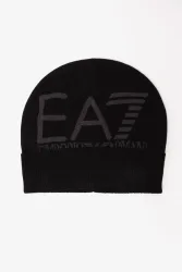EA7 Emporio Armani Beanie - Black + Asphalt M Herren