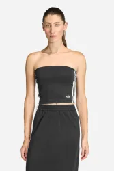 Adidas Originals Bandeau Crop Top - Black + White L Damen