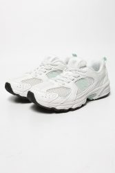 New Balance P 530 Bungee Lace Kids Sneaker - White + Light Green EU30