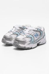 New Balance Core Baby Sneaker - White + Light Blue + Silver EU17