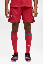 Puma Home Portugal 2026 Mesh Shorts - Red + Green Lagoon M Herren