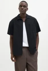 Jack & Jones Premium JPRCCEASTON Oversize Hemd aus Seersucker - Black Beauty XS Herren
