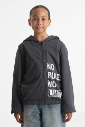 Only Leyla Kapuzensweatjacke - Asphalt 134-140 Kids