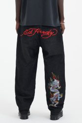 Ed Hardy Regular Fit Jeans - Black S Herren