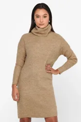 Only Jana Strick-Minikleid - Indian Tan Melange L Damen
