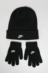 Nike Set: Beanie und Handschuhe - Schwarz Einheitsgroesse Kids