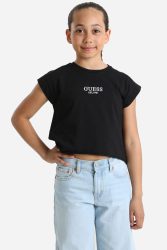 Guess Crop T-Shirt - Jet Black 8 Kids