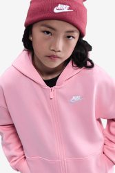 Nike Sportswear Club Fleece Kapuzensweatjacke - Medium Soft Pink L Kids