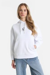 Armani Exchange Kapuzensweatshirt - Optic White M Damen