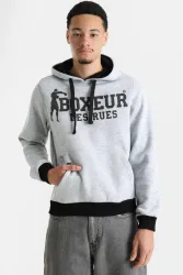 Boxeur des Rues Kapuzensweatshirt - Grey XL Herren