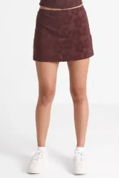 Motel Oruto Minirock - Dark Brown S Damen