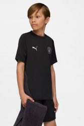 Puma Manchester City Mesh T-Shirt - Black 176 Kids