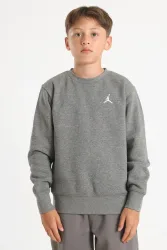 Jordan Brooklyn Fleece Sweatshirt - Carbon Heather M Kids