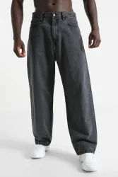 Carhartt WIP Landon Loose Tapered Fit Jeans - Black Heavy Stone Wash 27 Herren