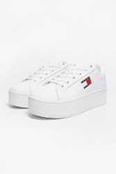 Tommy Jeans Plateau Sneaker - White EU37 Damen