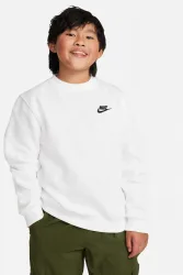 Nike Sportswear Club Fleece Sweatshirt - White L Kids