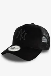 New Era Samt Trucker Cap / Snapback - Black Einheitsgroesse Damen