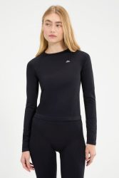 Ellesse D'Irene Seamless Crop Langarmshirt - Black S Damen