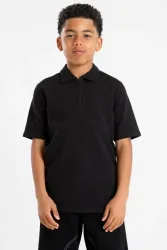 Jack & Jones Junior JJBENJA Strukturiertes Poloshirt - Black 176 Kids