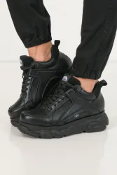 Buffalo Plateau Sneaker - Schwarz EU39 Damen