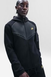 Nike Sportswear Tech Fleece Kapuzensweatjacke - Black + Smoke Grey L Herren