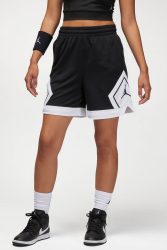 Jordan Diamond Mesh Shorts - Black + White S Damen