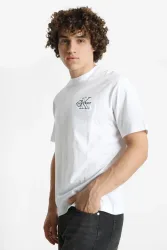 Calvin Klein Jeans T-Shirt - Brilliant White L Herren