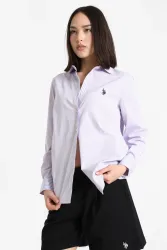 U.S. Polo Assn. Lizy Hemd - Lilac + White S Damen