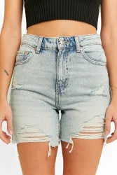 Tally Weijl High Waist Jeansshorts - Light Blue 34 Damen