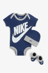 Nike Baby-Set - Blue Void + Heather Grey 0m