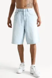 Only & Sons ONSCARL Balloon Fit Jeans Bermudashorts - Bleached Blue S Herren