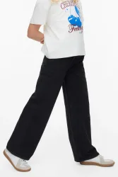 Vero Moda VMTESSA Wide Leg Jeans - Black Denim 146 Kids
