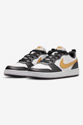 Nike Court Borough 2 Recraft Sneaker - White + Black + Metallic Gold EU35.5 Kids