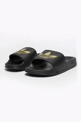 Adidas Originals Adilette Pantoletten - Black + Gold Metallic EU39 Damen