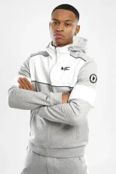 Comme des Loups Baltimore Kapuzensweatjacke - Grey + White S Herren