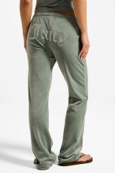 Juicy Couture Tina Samt Hose - Chinois Green XXS Damen