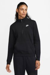 Nike Sportswear Club Fleece Sweatshirt - Black + White S Damen