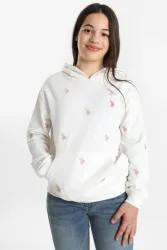 U.S. Polo Assn. Oliv Kapuzensweatshirt - Offwhite 16 Kids