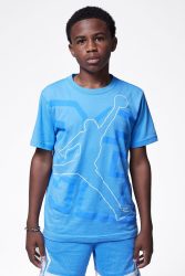 Jordan Shining Jumpman T-Shirt - Legend Blue M Kids