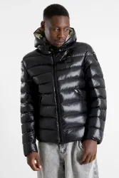 Blauer USA Adams Gesteppte Jacke in Glanz-Optik - Black M Herren