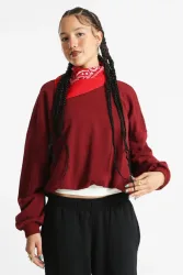 Only ONLFIE Balloon Sweatshirt - Cabernet XS Damen
