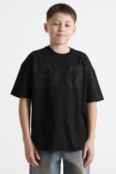 EA7 Emporio Armani Oversize T-Shirt - Black 12 Kids
