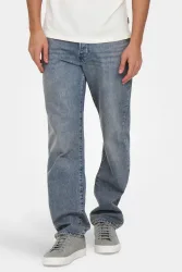 Only & Sons Edge Straight Fit Jeans L32 - Special Blue Grey 31/32 Herren