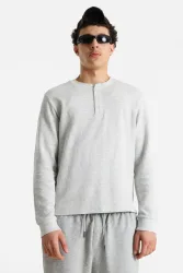 Jack & Jones JORNIAGARA Langarmshirt - Light Grey Heather S Herren