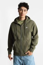 Nike Sportswear Club Kapuzensweatjacke - Medium Olive XS Herren