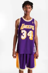 Mitchell & Ness Mesh Tanktop - Purple + White M Herren
