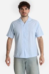 Jack & Jones JJEBREEZE Leinenhemd - Chambray Blue L Herren